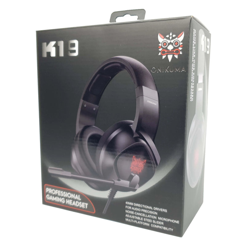 Fone de Ouvido Gamer Profissional Onikuma K19 RGB Preto