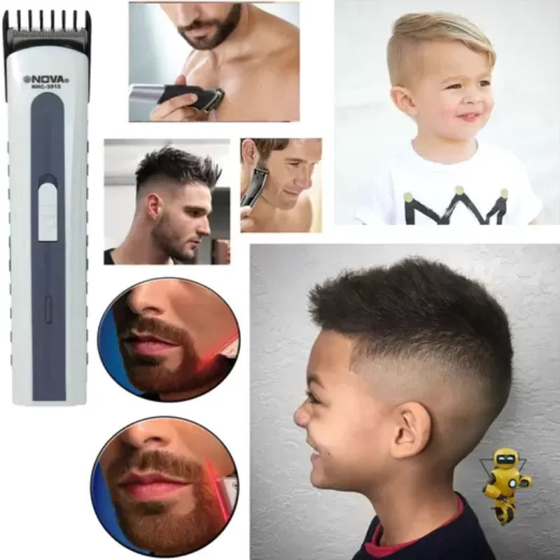 Máquininha De Cortar Cabelo e/ou Barbeador Portátil Aparador Barba 3915 bivolt