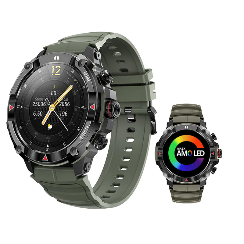 Smartwatch Masx Mos II Display AMOLED para homens, 1,43&#39;&#39;, chamadas Hi-F