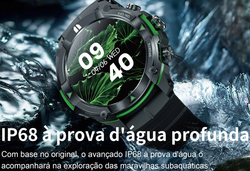 Smartwatch Masx Mos II Display AMOLED para homens, 1,43&#39;&#39;, chamadas Hi-F