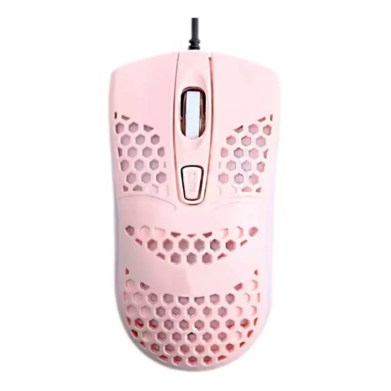 Mouse Gamer Óptico LED RGB com Fio USB - Rato de Alta Precisão para Jogos, Iluminação Personalizável, Design Ergonômico Durável