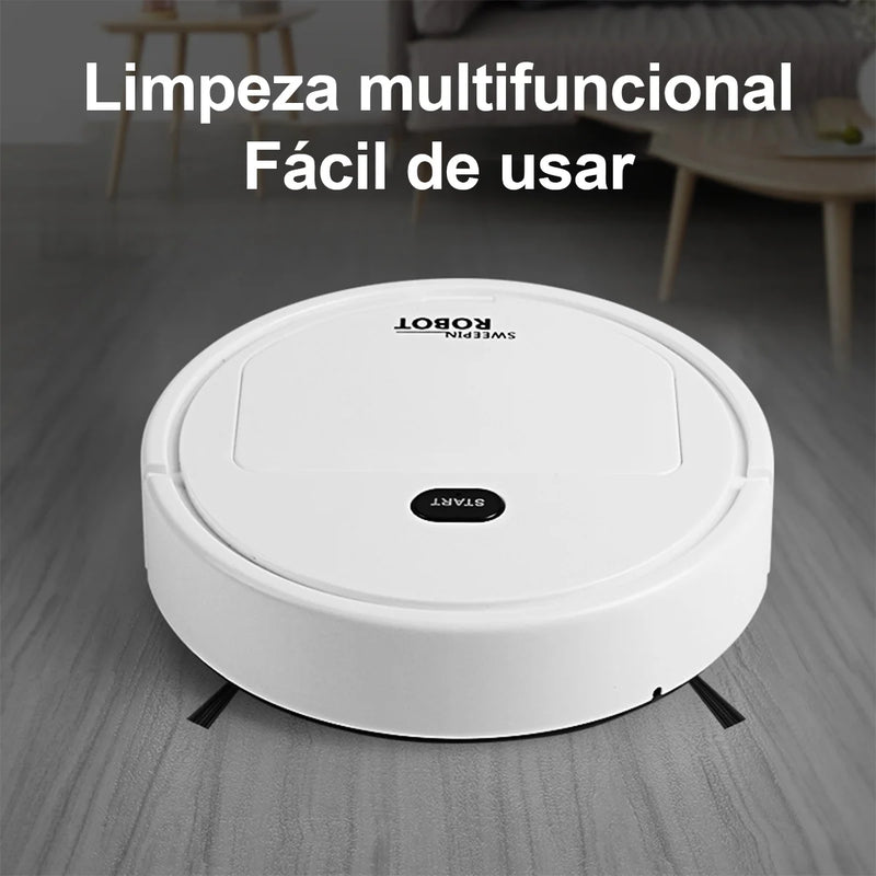 Varrendo Aspirador Robô, Limpar Sem Fio, 3 em 1, 1500Pa, Varrer, Limpeza, Varre