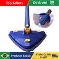 Mop De Limpeza, Esfregão Triângulo Ajustável Giratória 360