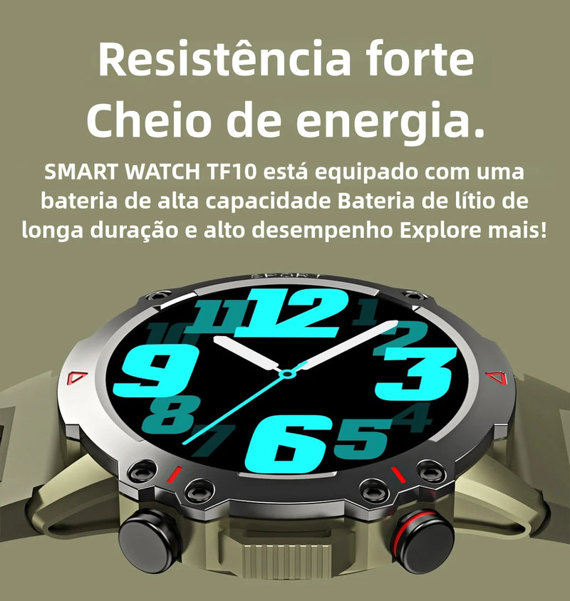 Smart Watch Homens Bluetooth Call Smartwatch Esporte à prova
