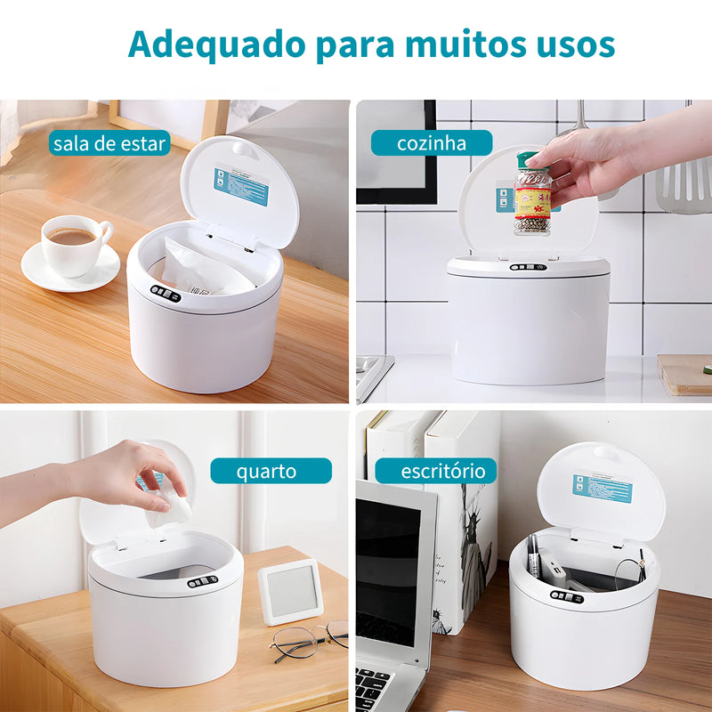 Lata de lixo sensor de toque automático lata de lixo?Lixeira Inteligente