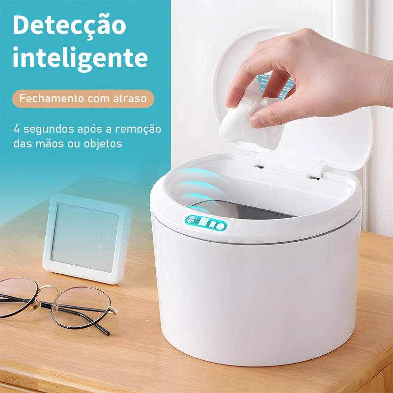 Lata de lixo sensor de toque automático lata de lixo?Lixeira Inteligente