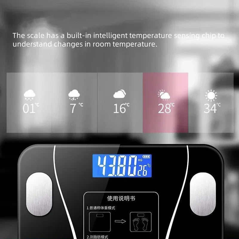 Balança eletrônica especial para gerenciamento corporal e perda de gordura, mo