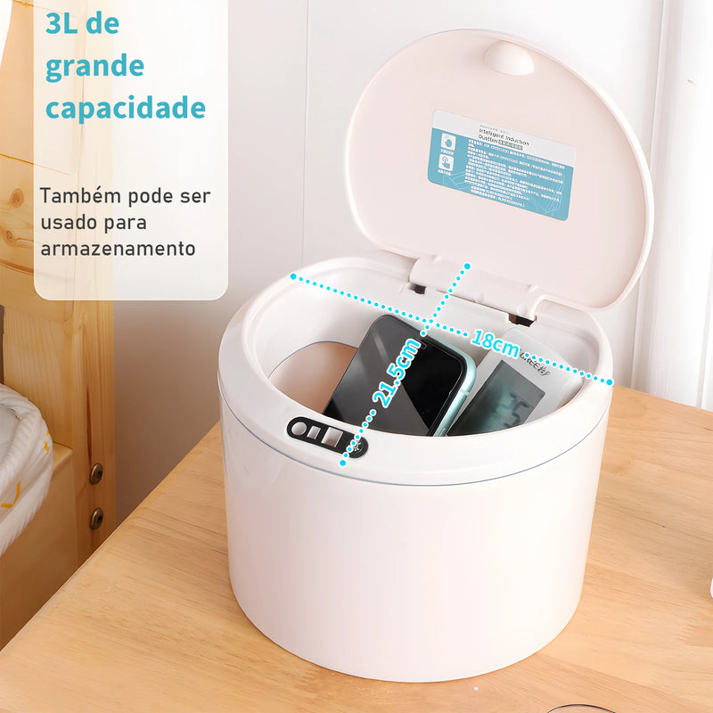 Lata de lixo sensor de toque automático lata de lixo?Lixeira Inteligente