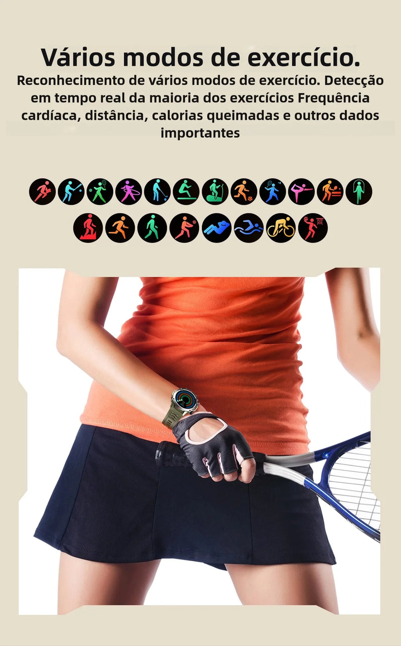 Smart Watch Homens Bluetooth Call Smartwatch Esporte à prova