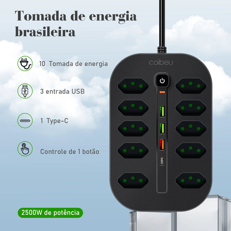 extensão tomada,extensão elétrica,tomada usb,filtro de linha de tomada,estenção de tomadas,coibeu,extensao eletrica,usb tomada