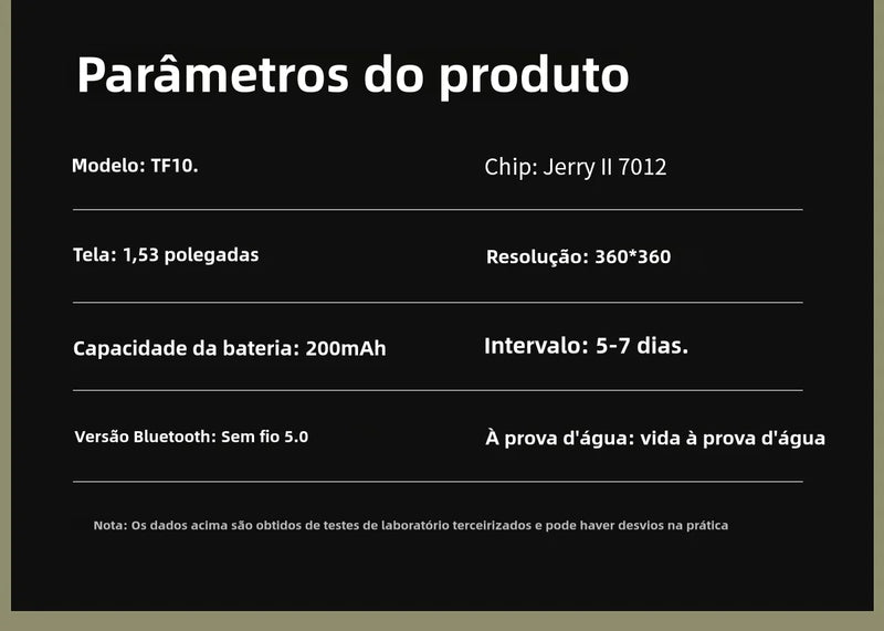 Smart Watch Homens Bluetooth Call Smartwatch Esporte à prova